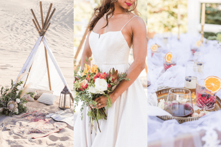 beach wedding set ups