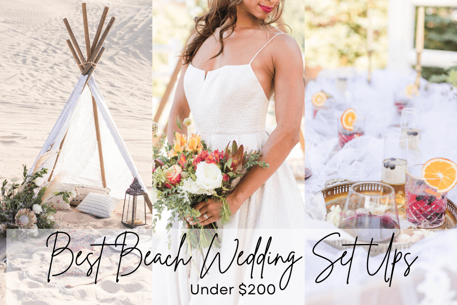 beach wedding set ups 