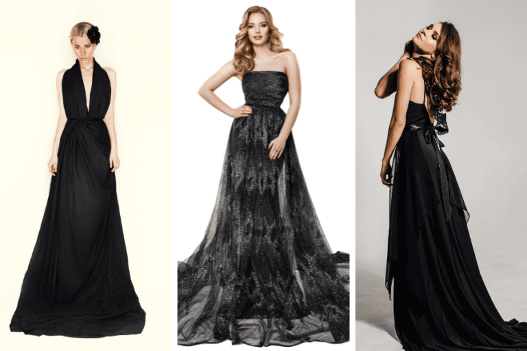 black wedding dresses