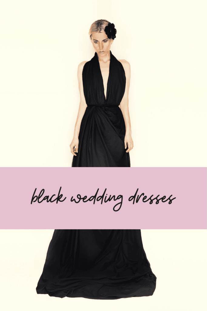black wedding dresses