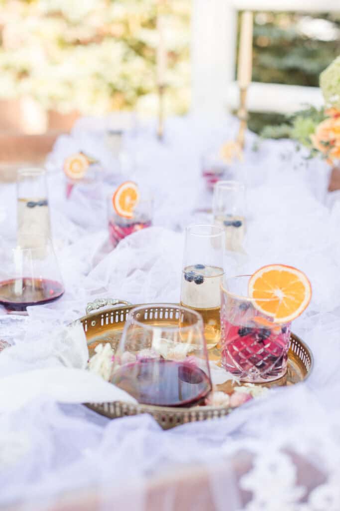 beach wedding table decor